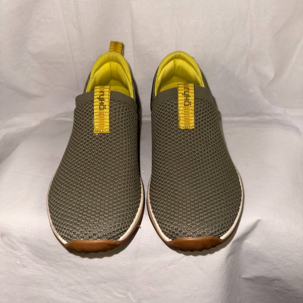 Ryka Echo Ease Slip On Trail Sneakers Vetiver Green 6.5